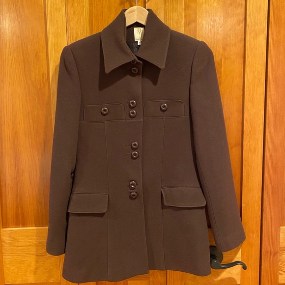 Tailored Wool Brown Blazer - Picture 5 of 7